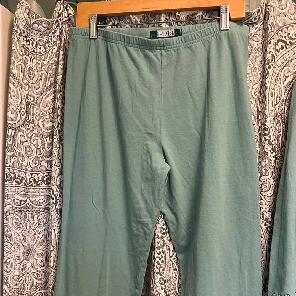 Blue Fish seafoam green/teal Floral Tunic & Pants Set - Green, Pink, White - Picture 9 of 14